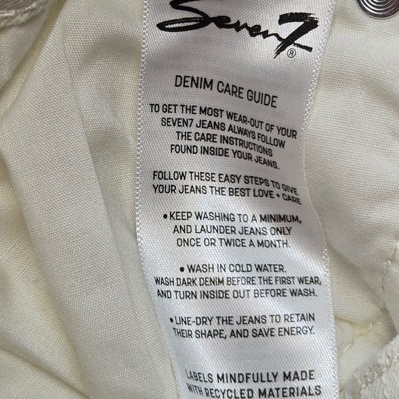 Seven7 Weekend Denim Shorts Bone Color Women’s Size 8 - Picture 6 of 10